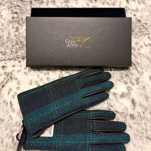 Glen Appin Leather and Tweed Gloves
